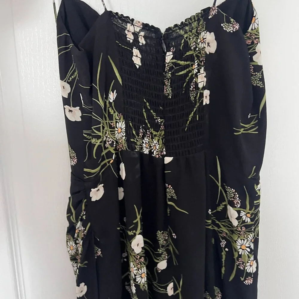 Reformation black Kourtney midi dress SIZE S - Picture 8 of 12